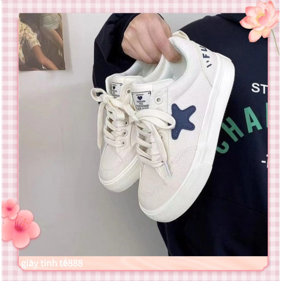🔥Còn hàng🔥Giày thể thao nữ chất liệu vải canvas, thời trang phong cách hàn quốc