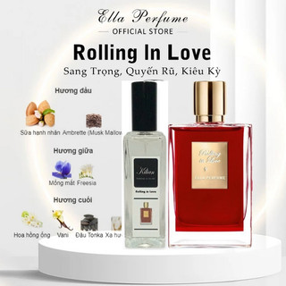 Nước hoa Rolling in Love chiết 30ml, mừi hạnh nhân , tinh tế , cuốn hút,dành cho bạn