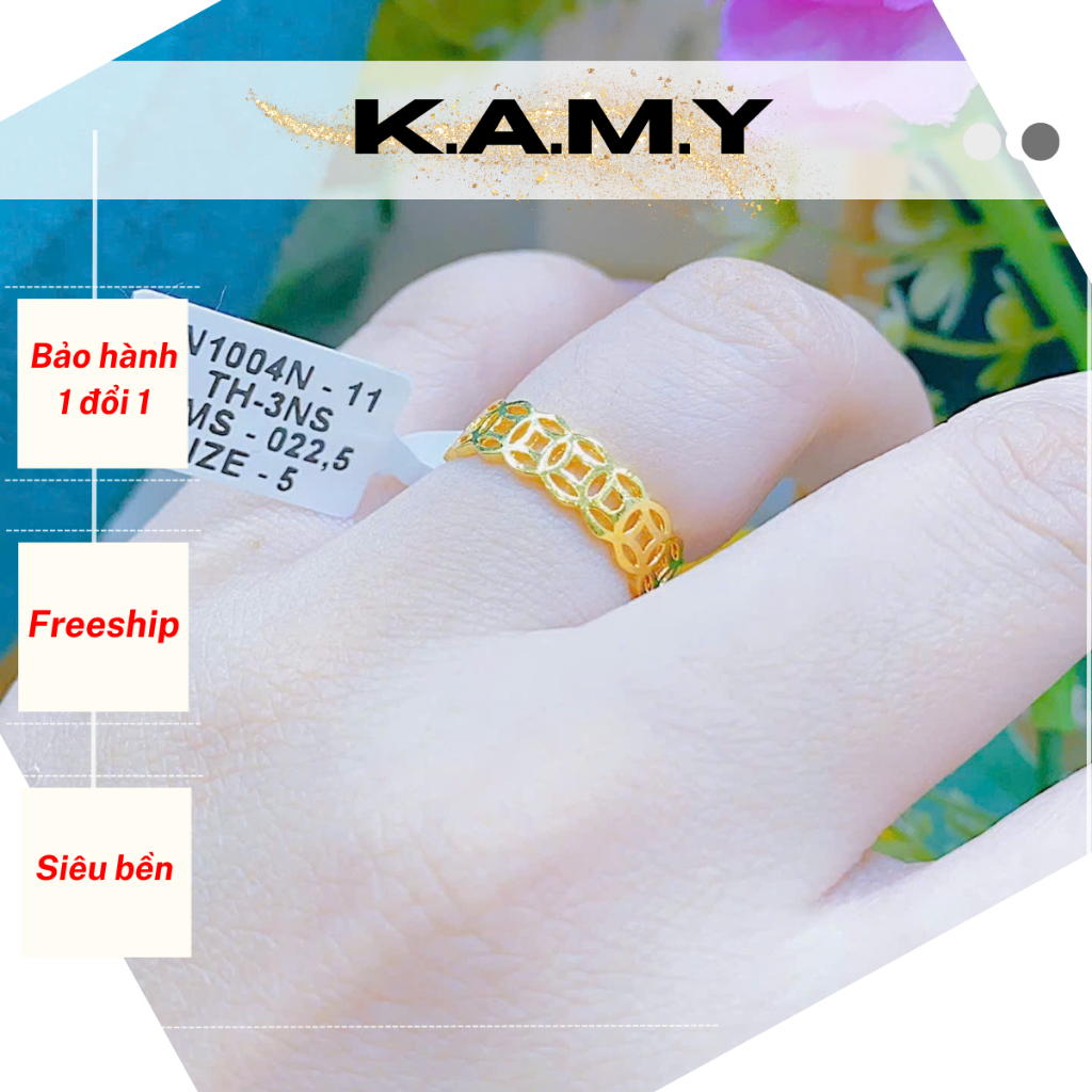 Nhẫn Kim Tài Nữ Thu Hút Tài Lộc Siêu Sang TH4525 - Trang Sức KAMY