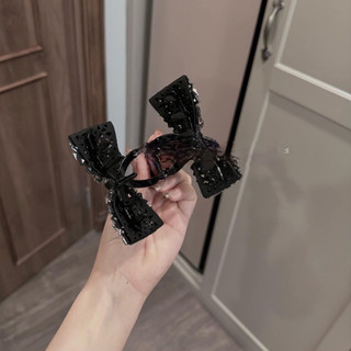 kẹp tóc nơ đá KAB form cứng cáp-phụ kiện phối đồ hot trend