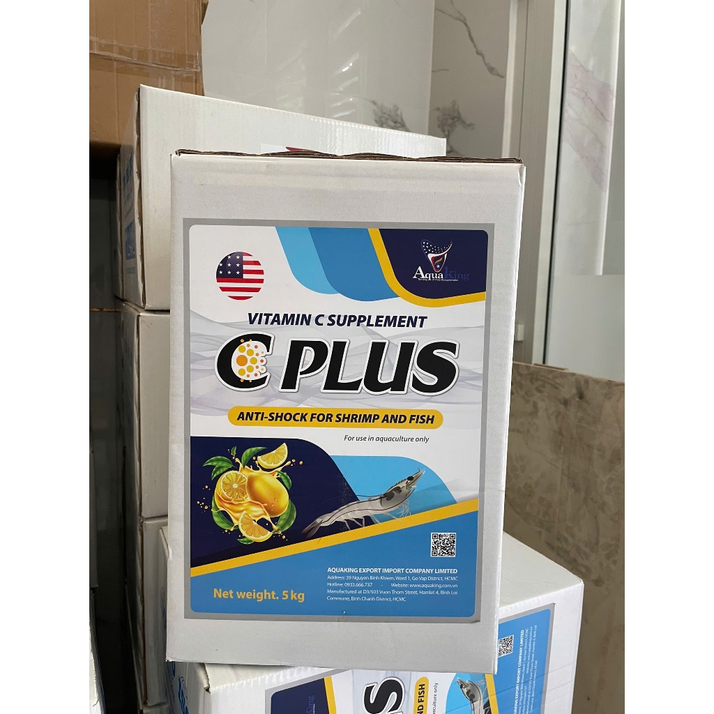 C Lus - Vitamin C Bổ sung Vitamin C - Chống sốc tôm, cá.