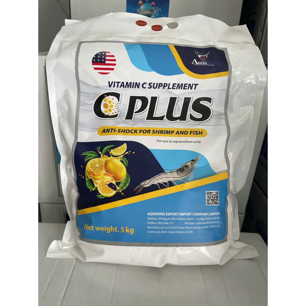 C Lus - Vitamin C Bổ sung Vitamin C - Chống sốc tôm, cá.