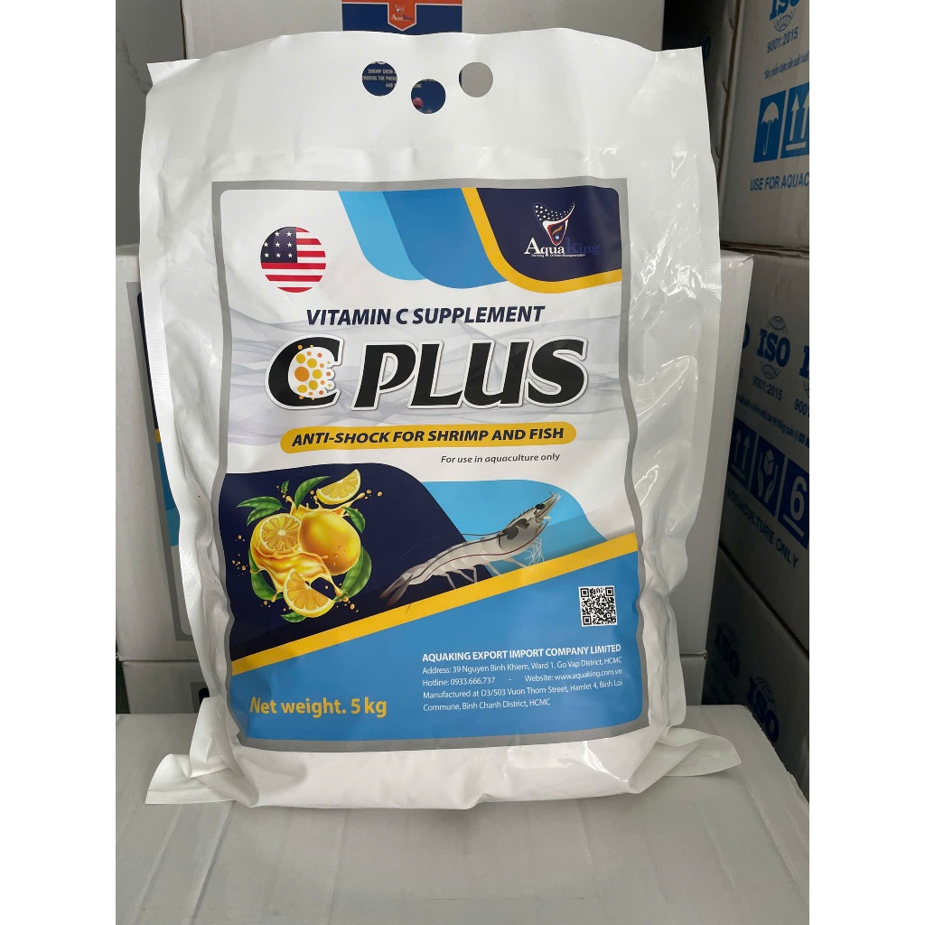 C Lus - Vitamin C Bổ sung Vitamin C - Chống sốc tôm, cá.