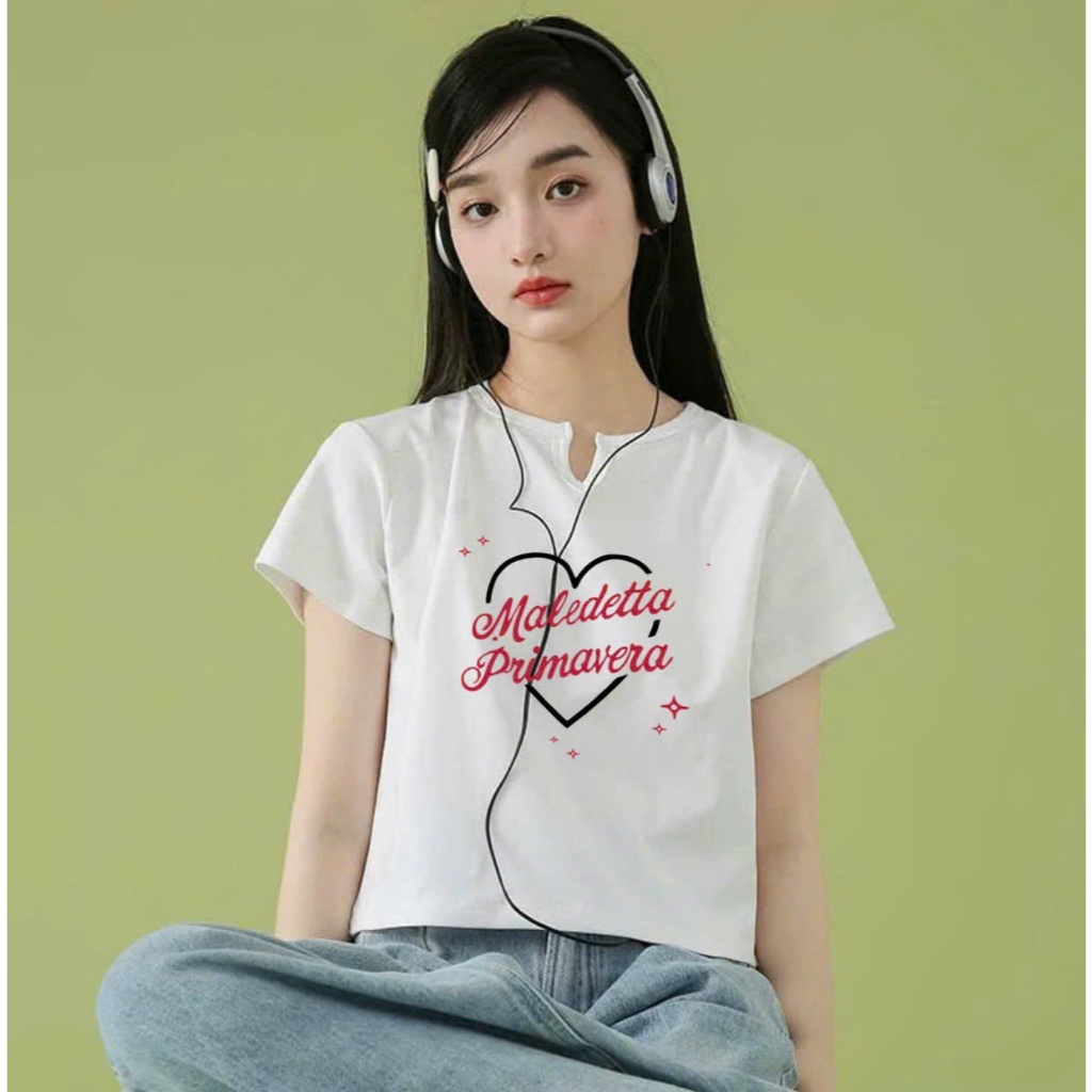 Áo thun nữ dáng lững cổ tròn khoét V JULY FASHION, Áo thun nữ chất thun gân borip chính phẩm dày dặn thấm mồ hôi mát mẻ
