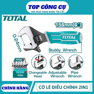 ĐỒ NGHỀ TOTAL Cờ lê điều chỉnh 2 trong 1 size 6''/156mm THT1016S