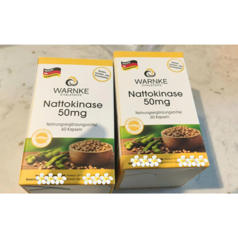 Viên Uống Chống Đột Quỵ Đức Nattokinase – Nattokinase 50mg Fermentiert 2000 FU WARNKE VITALSTOFFE