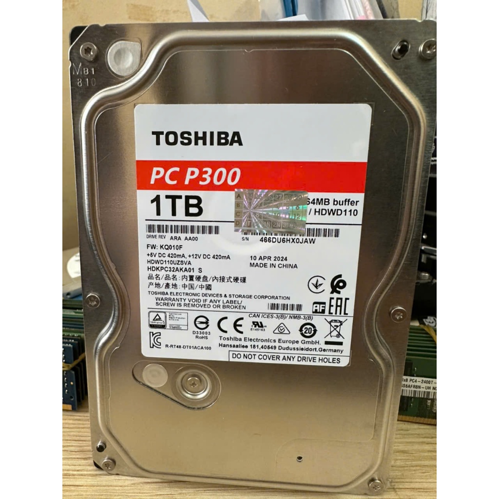 Toshiba P300 Hdwd110uzsva Toshiba P300 1TB 7200 RPM Computing