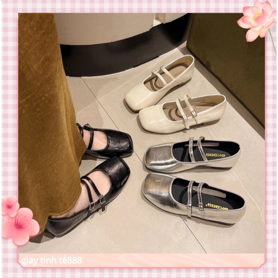 🔥Còn hàng🔥Giày nữ Mary Jane, giày da nữ nhỏ, có 3 màu, size 35-40