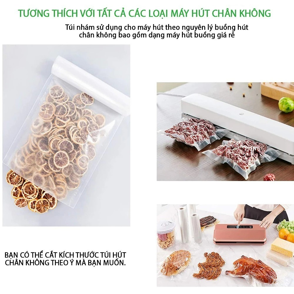 TÚI NHÁM (túi hút chân không 1 mặt nhám )