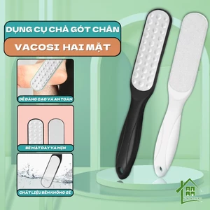 Cây chà gót chân Vacosi, dụng cụ mài gót chân hai mặt, đồ nạo gót, bào và tẩy da chết bằng tay.