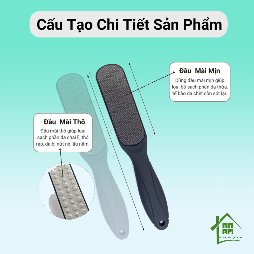 Cây chà gót chân Vacosi, dụng cụ mài gót chân hai mặt, đồ nạo gót, bào và tẩy da chết bằng tay.