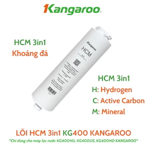 Lõi HCM 3in1 Khoáng Đá Kg400 Kangaroo Hàng Chính Hãng 3 Trong 1 Hydrogen Active Carbon Mineral Dùng Cho Model Kg400HU,..