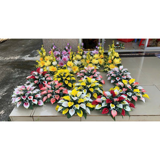 rum 9bông - cụm rum 55cm hoa xốp mịn- hoa cao cấp, hàng nhập