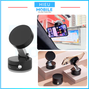 Giá đỡ điện thoại nam châm hút chân không cho cửa kính, màn hình xe ô tô, tường gạch bóng...