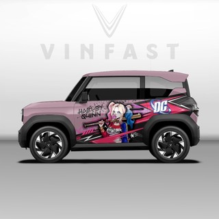 Tem dán xe VF3 - Decal dán xe VF3 MẪU TEM THỂ THAO CÁ TÍNH. 1 bộ dán 2 bên ( mẫu VF3 - 51 )