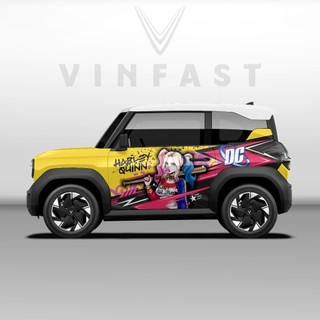 Tem dán xe VF3 - Decal dán xe VF3 MẪU TEM THỂ THAO CÁ TÍNH. 1 bộ dán 2 bên ( mẫu VF3 - 51 )