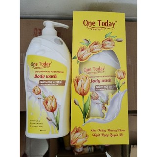 Sữa tắm Hương Nước Hoa One Today 1000ml .Trắng Da mềm mịn màng quyến rũ