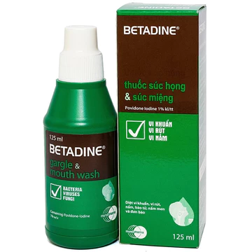 Nước Súc Miệng BETADINE Gargle & Mouth wash 125ml - Nhập Khẩu Síp