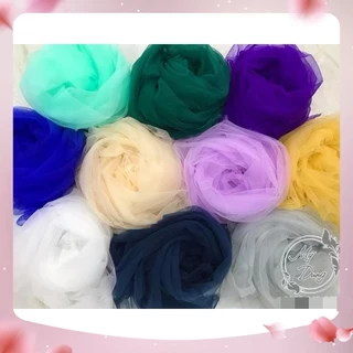 [Đủ màu] Voan lưới Tutu, Lưới mềm(Khổ 2m4) - Chuyên dùng trang trí, may đầm cưới, phụ kiện - L30
