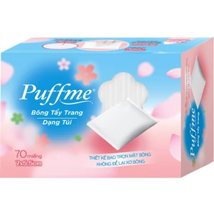 Hộp Bông Tẩy Trang Puffme Dạng Túi 70 miếng/hộp