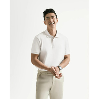 Áo polo nam màu đen trơn . Form Fitted - ROUTINE 10S25POL024R2
