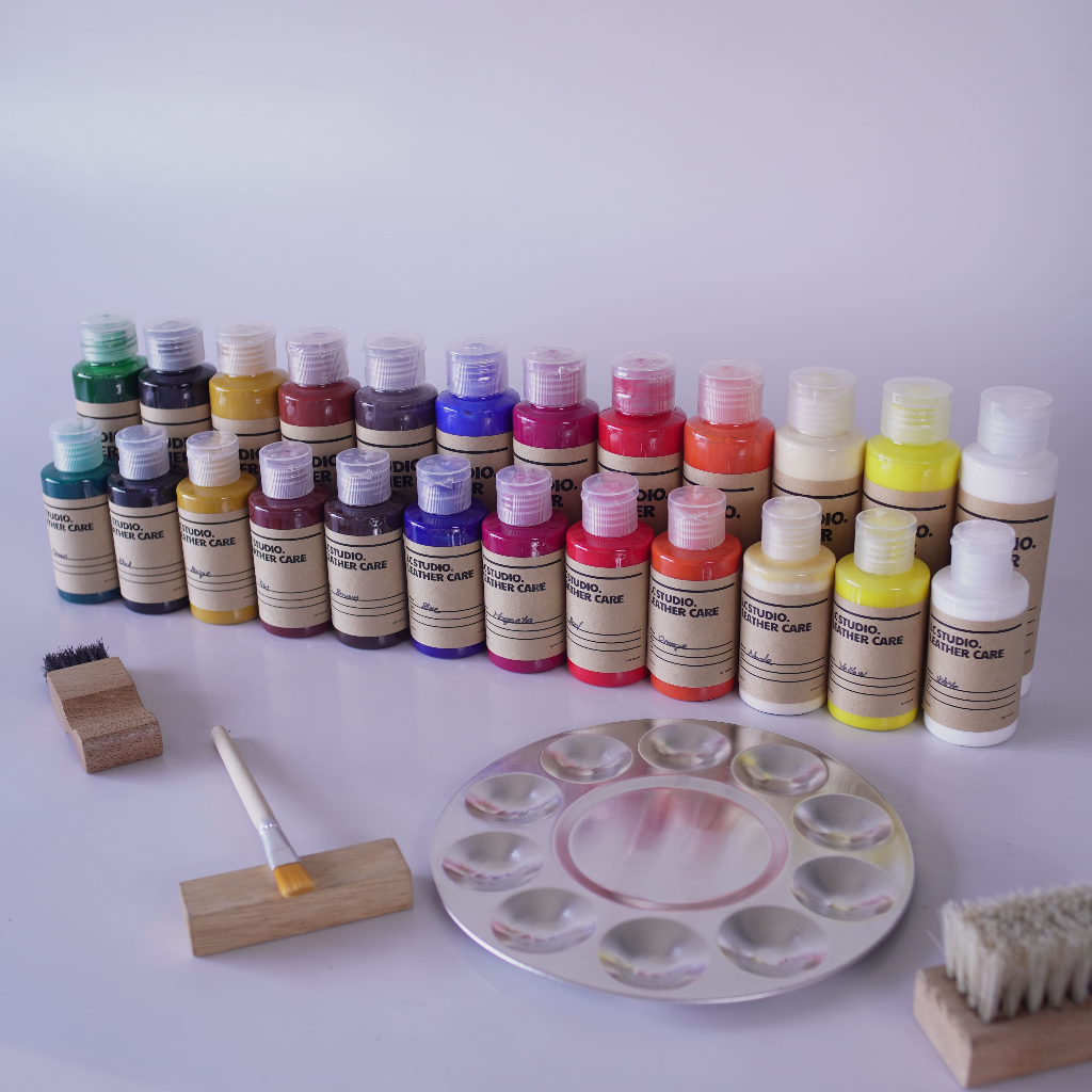 Màu Sơn Phục Hồi Dành Cho Đồ Da, Nội Thất Ô Tô, Sofa, Túi Xách, Sneaker Đồ Hiệu Leather Paint LC Studio.
