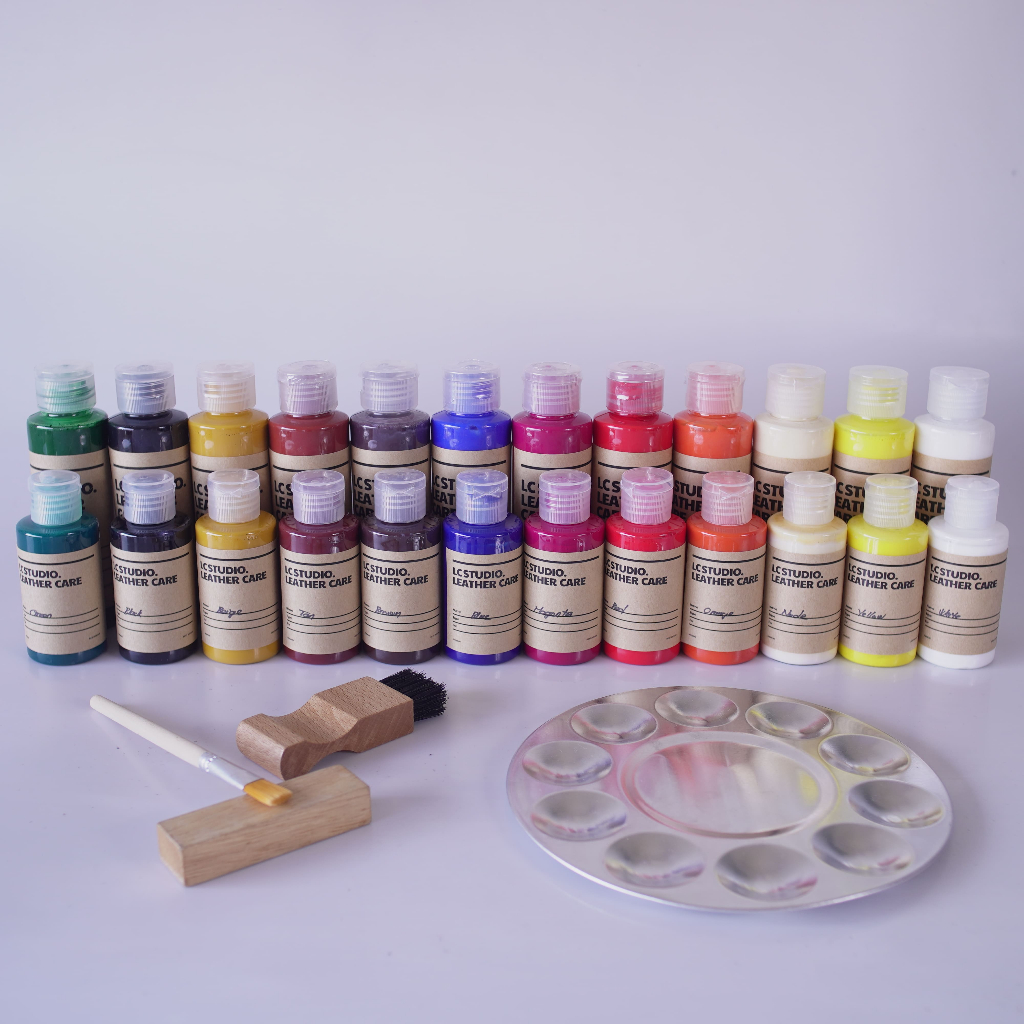 Màu Sơn Phục Hồi Dành Cho Đồ Da, Nội Thất Ô Tô, Sofa, Túi Xách, Sneaker Đồ Hiệu Leather Paint LC Studio.