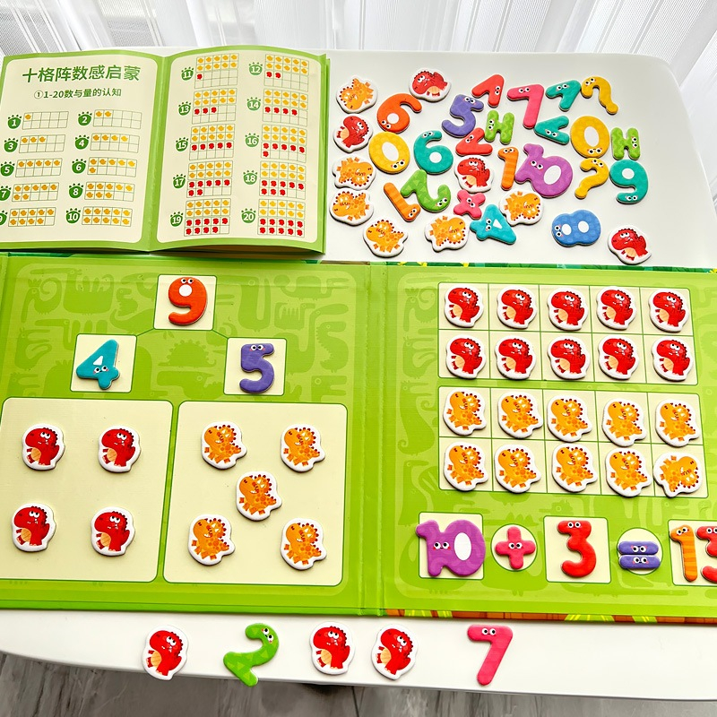 Sách Nam Châm Học Chữ Số Đồ Chơi Giáo Dục Montessori Cao Cấp Sách Cho Bé Sổ Nam Châm Số Bìa Dày - Đồ Chơi Cho Bé PUKAPI