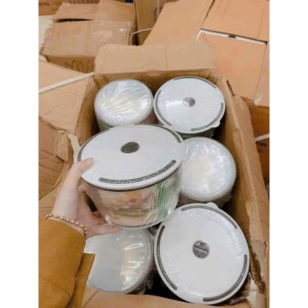 BỘ 5 HỘP ĐỰNG THỰC PHẨM CÓ NẮP ĐẬY SIÊU TIỆN DỤNG