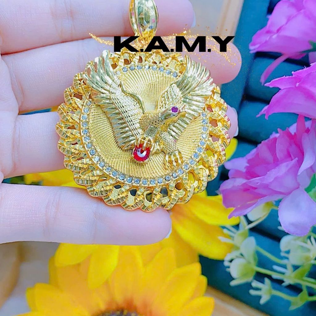 Mặt Dây Chuyền Chạm Khắc Rồng Vàng May Mắn TH3525 - Trang Sức KAMY