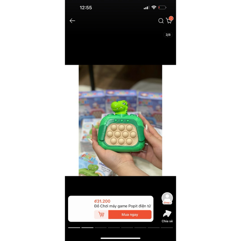 Đồ chơi Pop it thế hệ mới, máy game giải trí bấm nút theo đèn nhạc với nhiều level cho mọi lứa tuổi chính hãng