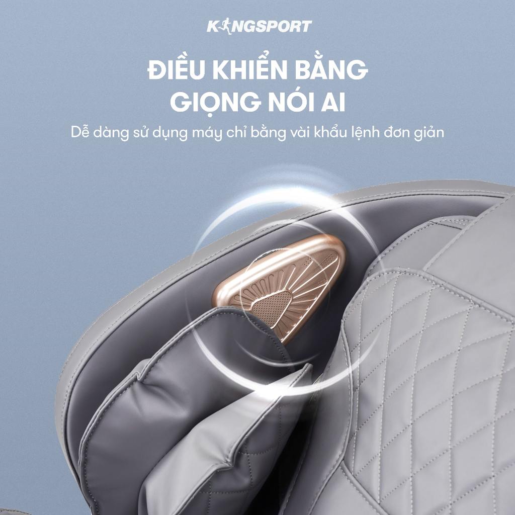 Ghế massage KINGSPORT G83 hệ thống con lăn hiện đại, con lăn lòng bàn chân, 5 bài massage