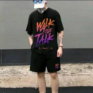 Bộ Đồ Nam WALK Mặc Nhà Cotton Chất Thun Mè, Bộ Thể Thao Nam Xịn Xò Chắc Chắn - DTB SSL