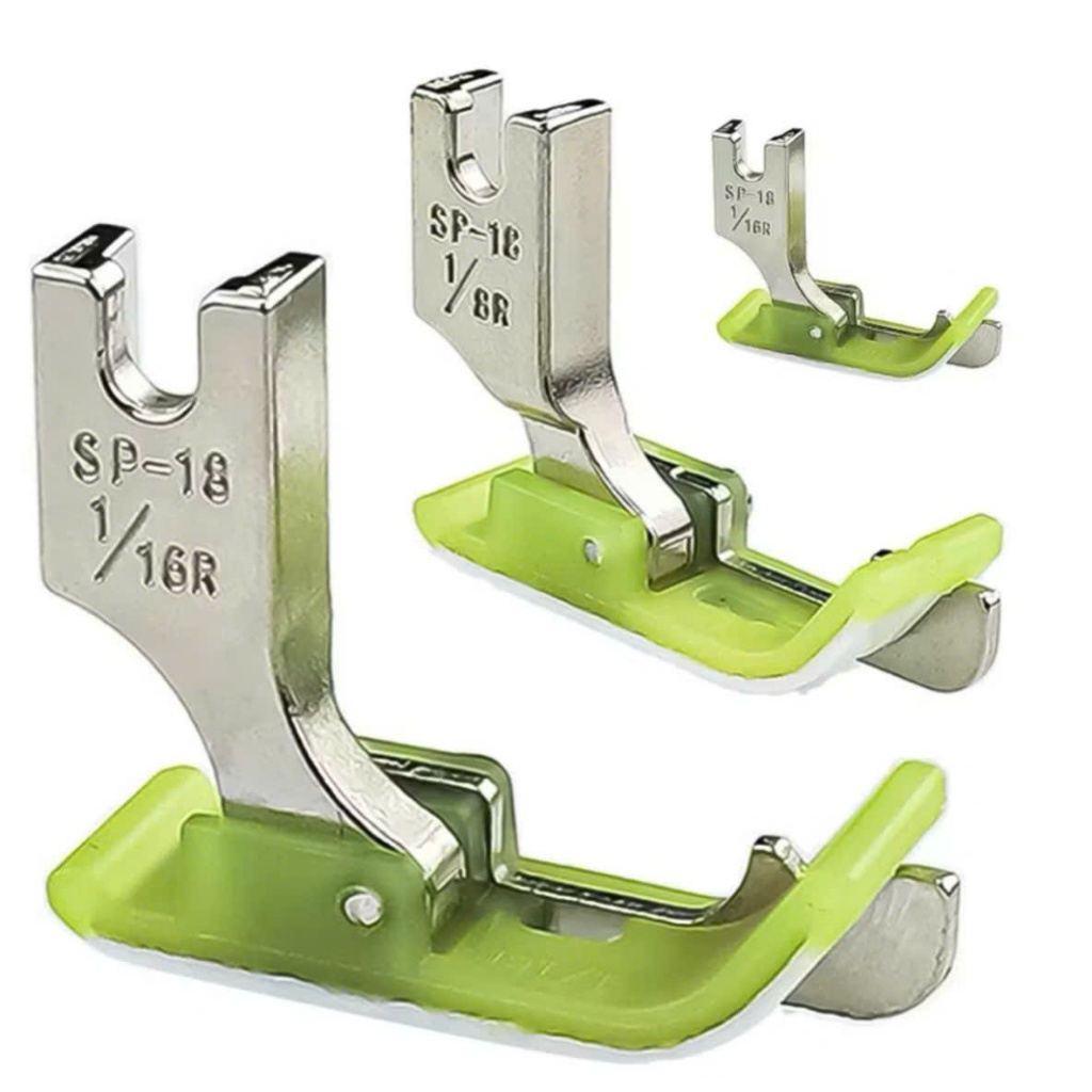 Chân Vịt Mí Diễu Nhựa SP-18 Lá Chắn Phải/Trái – Máy May 1 Kim Công Nghiệp (combo 2 cái)