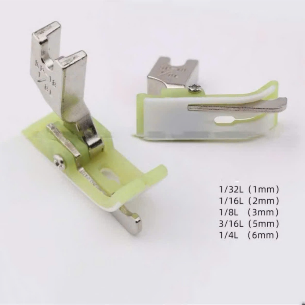 Chân Vịt Mí Diễu Nhựa SP-18 Lá Chắn Phải/Trái – Máy May 1 Kim Công Nghiệp (combo 2 cái)