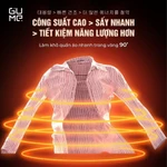 Tủ Sấy Máy Sấy Quần Áo Di Động GUME Có Điều Khiển Từ Xa Đa Năng Tiện Lợi Khử Khuẩn Kháng Mùi Nhanh Khô - Tomato — ảnh 2