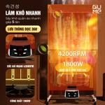 Tủ Sấy Máy Sấy Quần Áo Di Động GUME Có Điều Khiển Từ Xa Đa Năng Tiện Lợi Khử Khuẩn Kháng Mùi Nhanh Khô - Tomato — ảnh 4