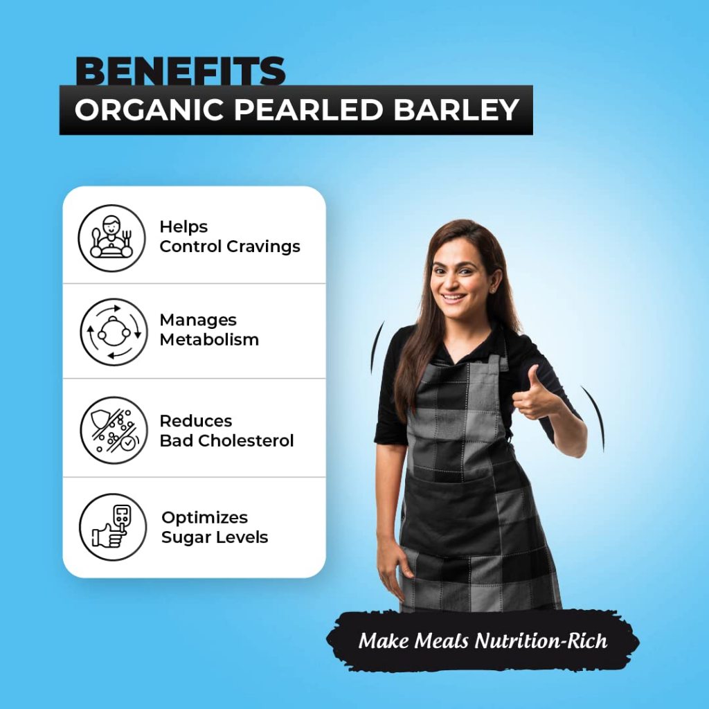 Hạt Lúa Mạch Ngọc Trai Hữu Cơ Just Organik Organic Pearl Barley