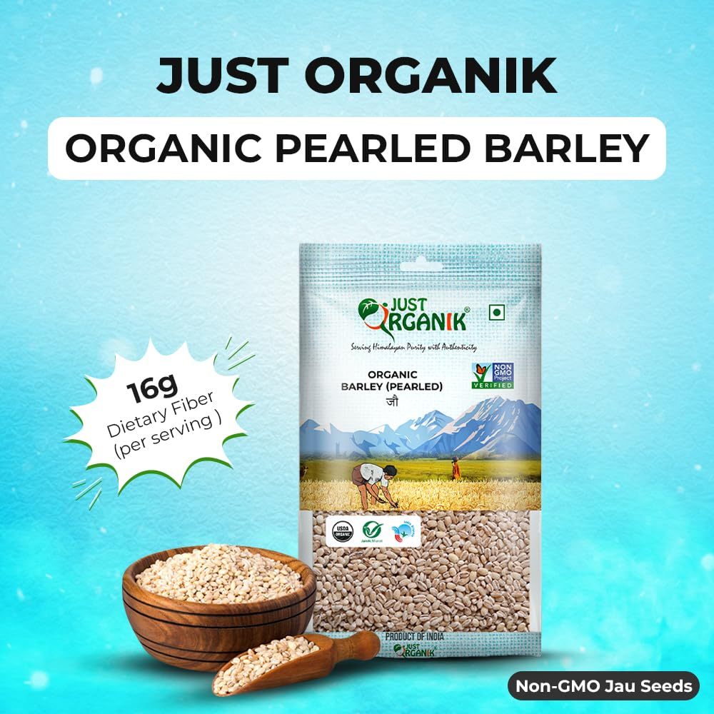 Hạt Lúa Mạch Ngọc Trai Hữu Cơ Just Organik Organic Pearl Barley