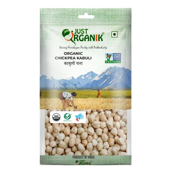 [3.2027] Đậu Gà Hữu Cơ Just Organik chickpeas 500g - nhập Ấn Độ