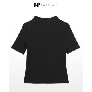Áo Thun Nữ Tay Lỡ J-P Fashion Cổ Tròn Basic, Áo Phông Trơn In Logo Sang Trọng, Chất Mềm Mịn Co Giãn 10211658