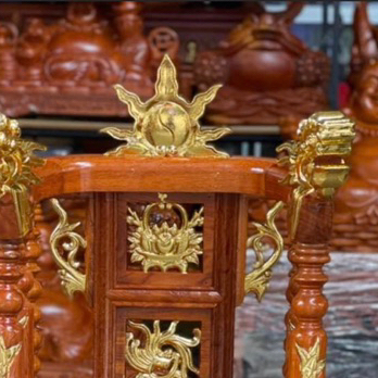ngai thờ gia tiên song Long gỗ hương đá cao 67 và 88cm
