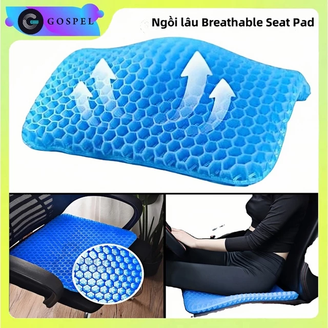 💕Dày Gel Seat Cushion,Ghế mùa hè ít vận động Honeycomb Breathable Chair Cushion,Breathable Seat Cushion Chống mệt mỏi