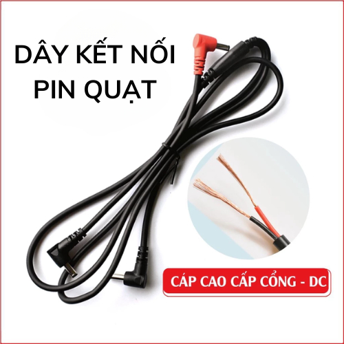 Phụ kiện áo điều hòa Nhật Bản chính hãng, dây cáp kết nối pin quạt kèm củ sạc pin nhanh 20W