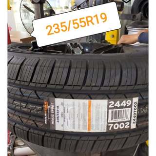 Lốp MILESTAR 235/55R19 -Lắp cho xe CARNIVAL, SANTAFE, LEXUS RX350.  Lốp thương hiệu Mỹ chạy cực êm giá lại mềm. #advenza