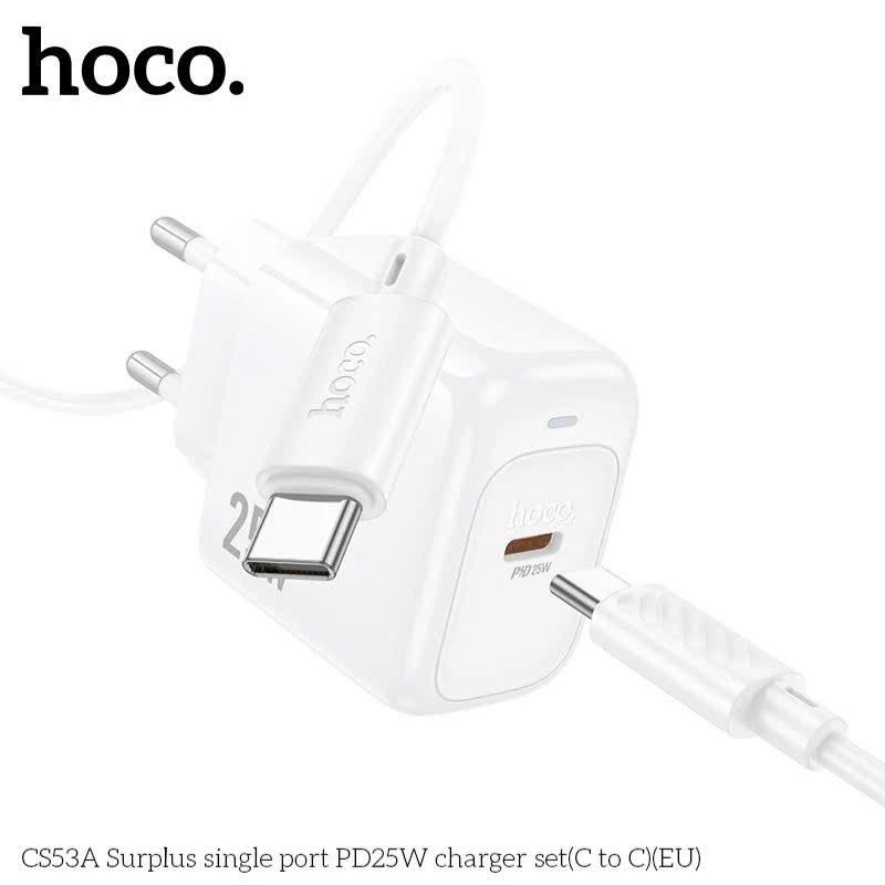 Bộ sạc nhanh hoco CS53A 25W typec to typec.
