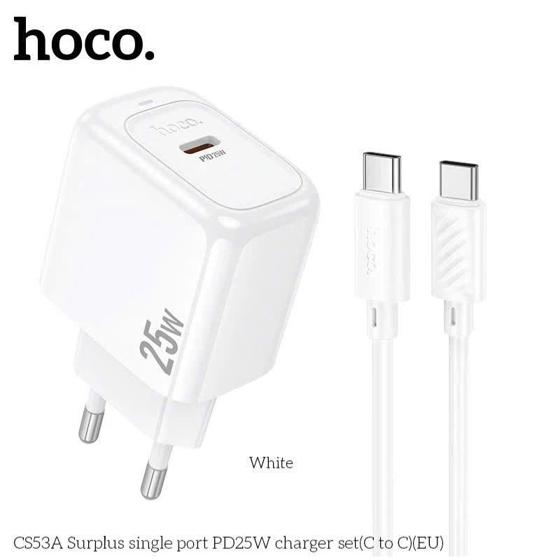 Bộ sạc nhanh hoco CS53A 25W typec to typec.