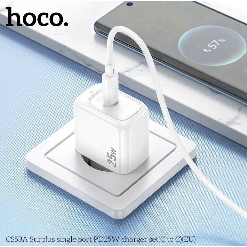 Bộ sạc nhanh hoco CS53A 25W typec to typec.