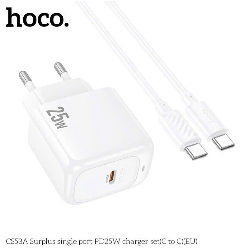 Bộ sạc nhanh hoco CS53A 25W typec to typec.