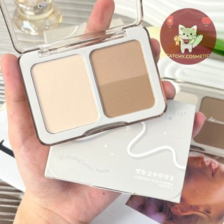 [GOGO TALES] Phấn Tạo Khối GOGO TALES 2 Ô Kèm Highlight Vỏ Trong 9g Mịn Lì Tạo Khối Mũi 3D (GT710)